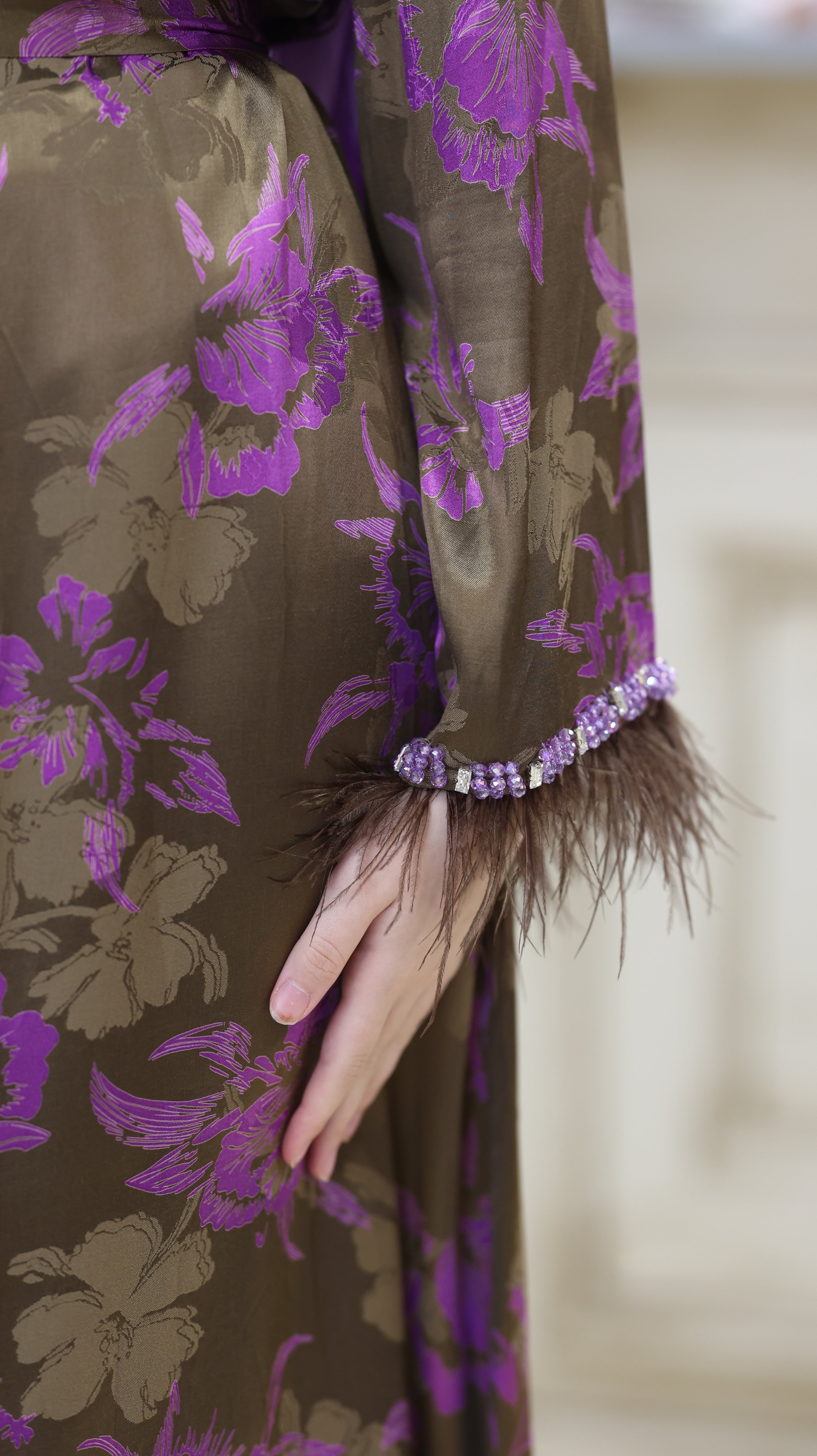 Lilac Bloom Abaya