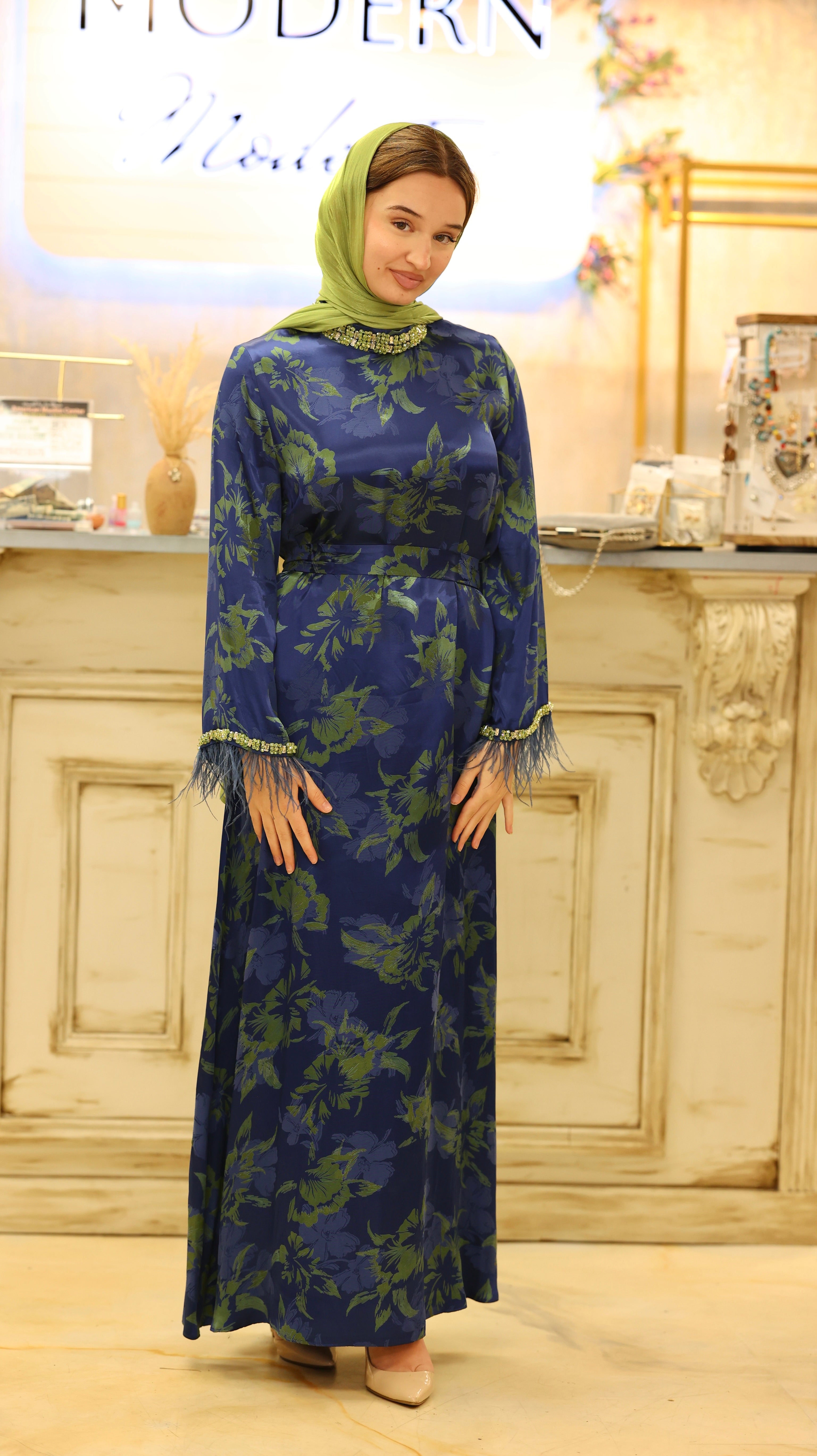 Night Blossom Abaya
