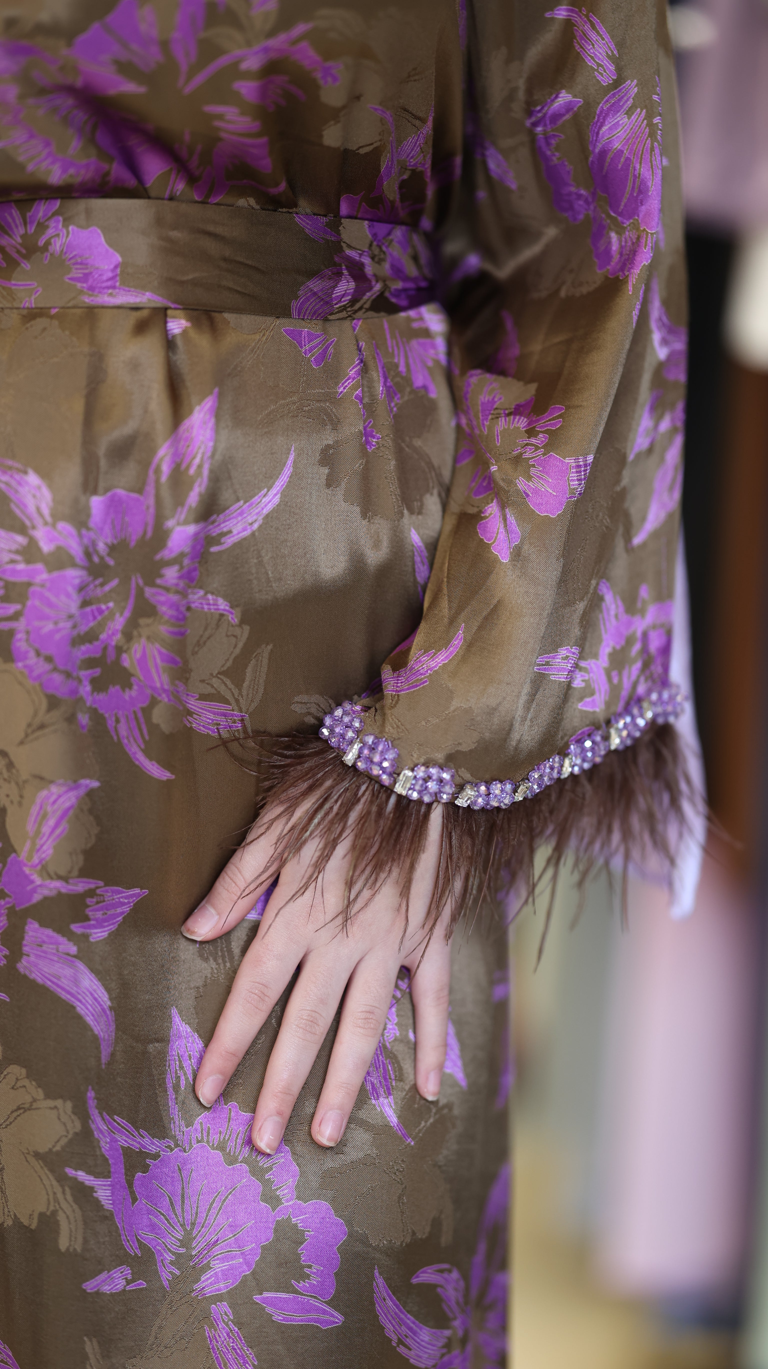 Lilac Bloom Abaya