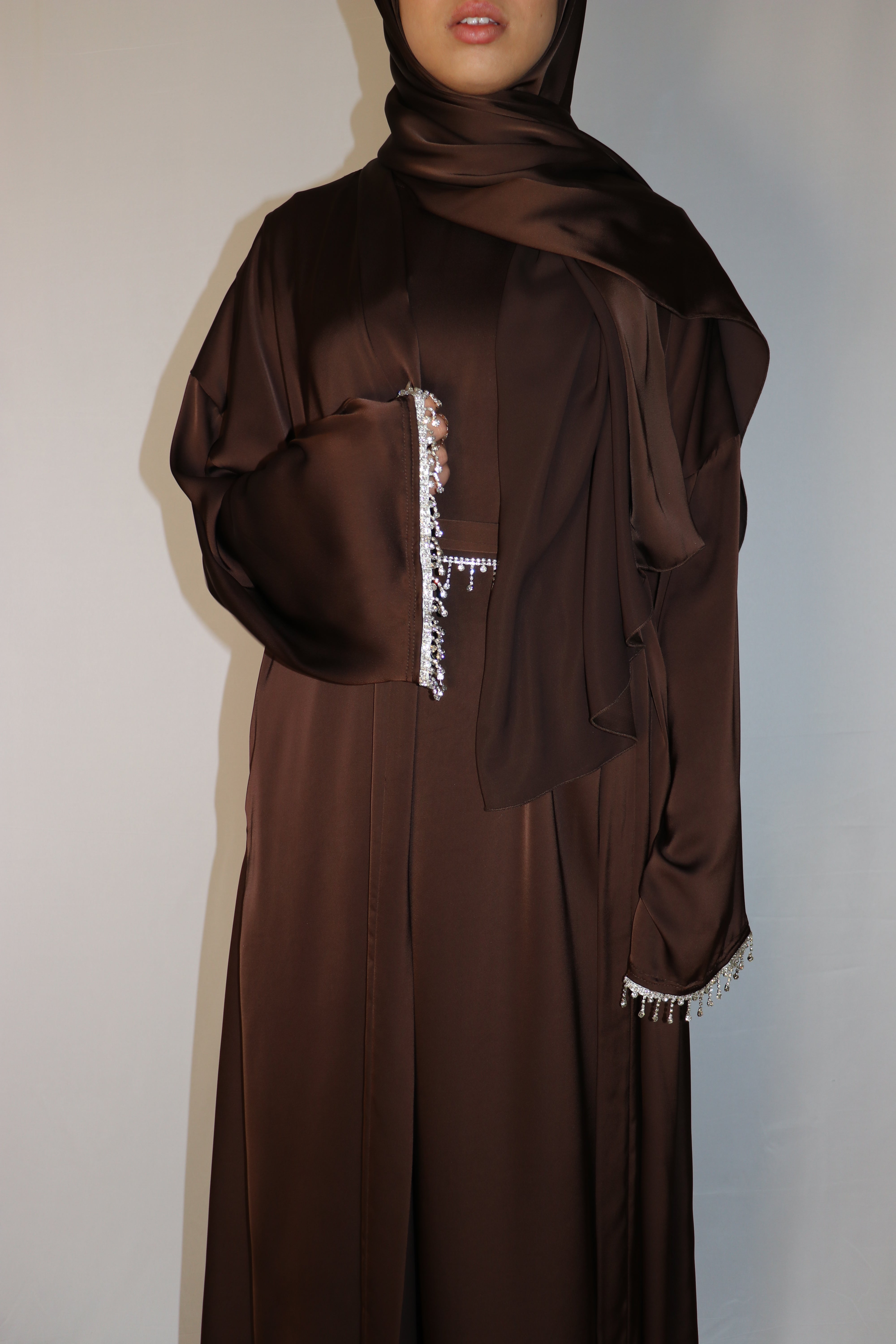 Jenna Satin Abaya- Four Piece