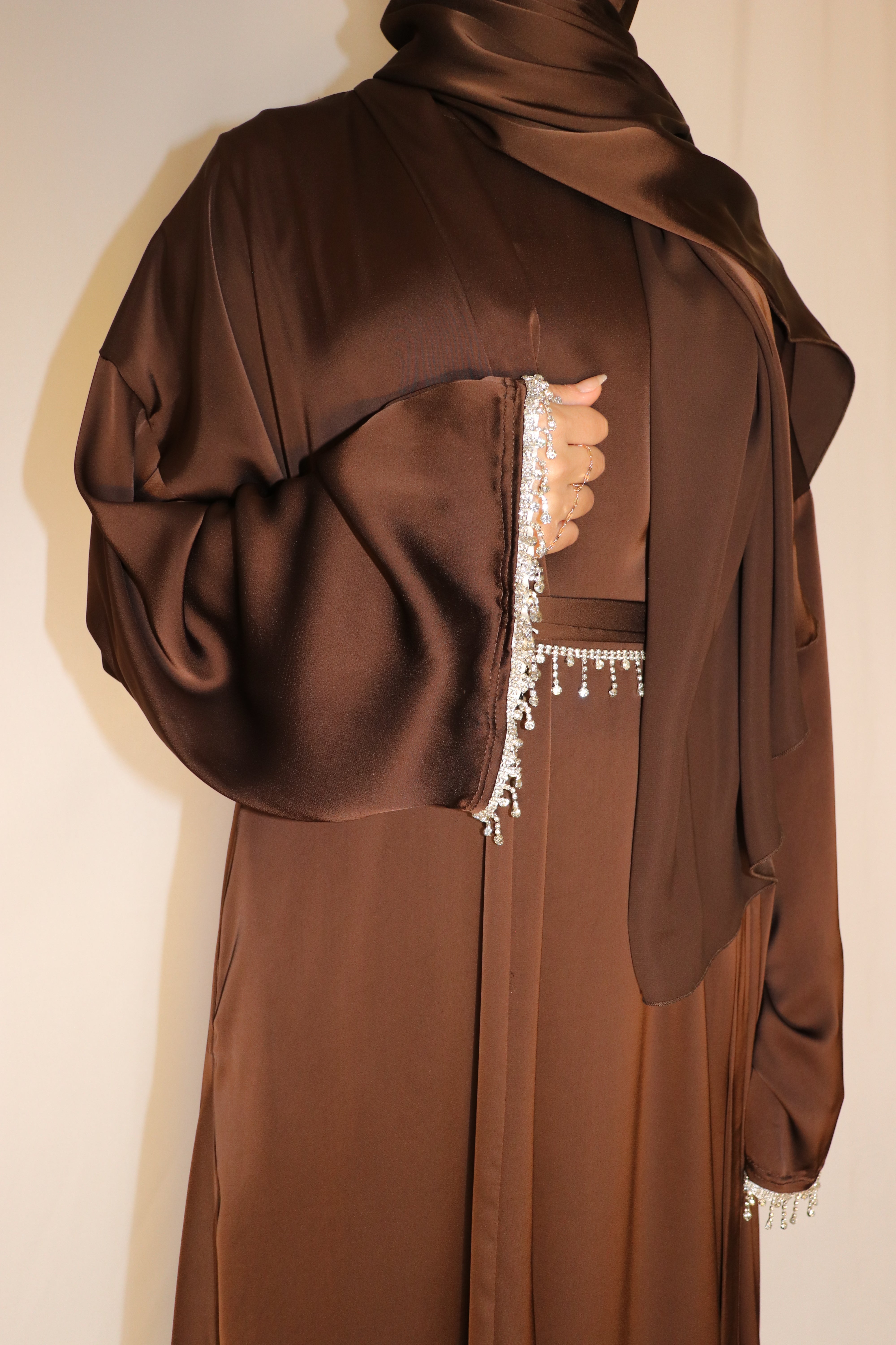 Jenna Satin Abaya- Four Piece