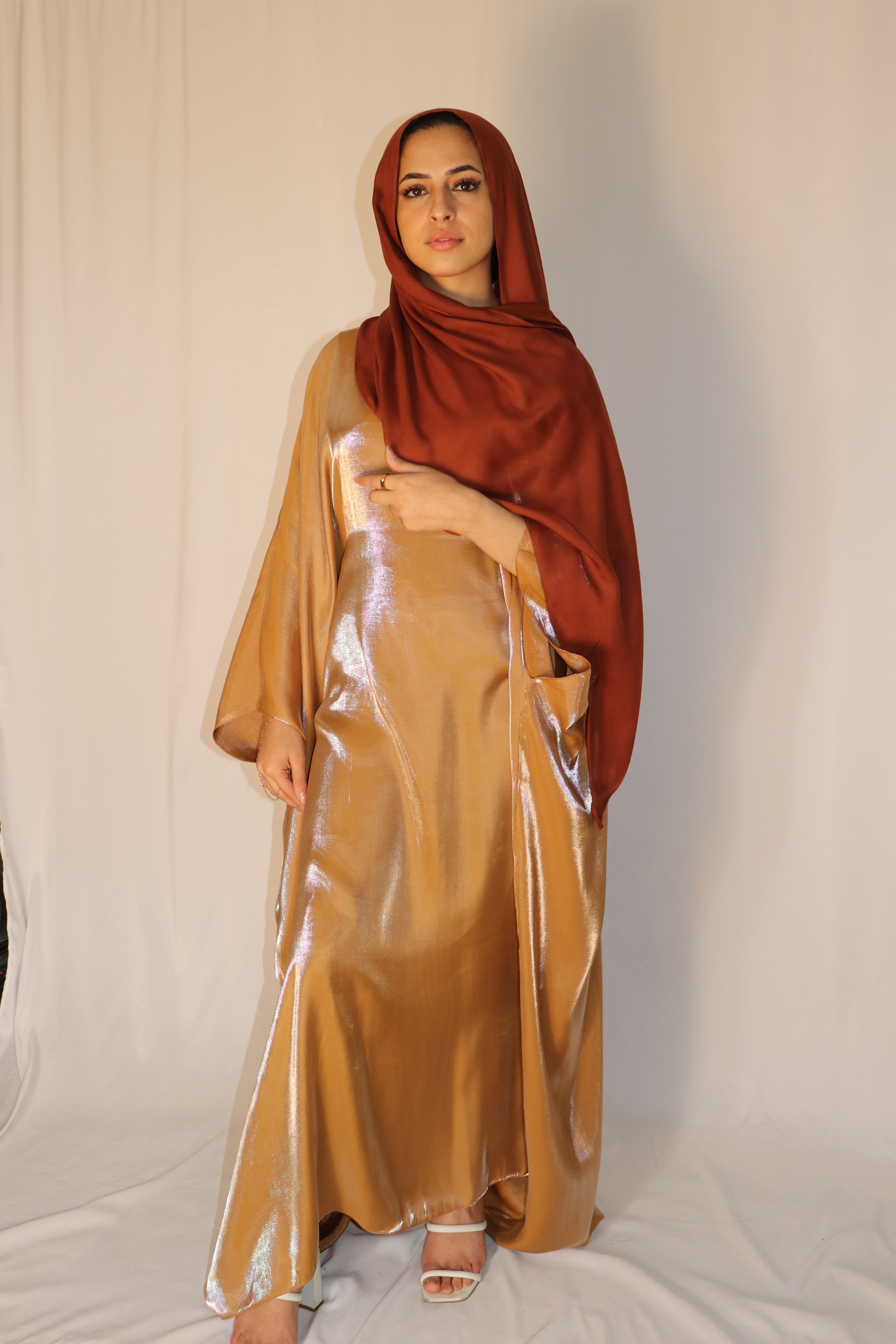 Lina Shimmer Accented Butterfly Abaya